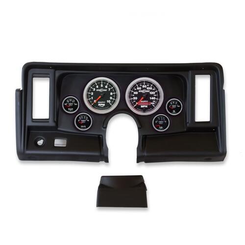 Autometer Direct Fit Dash Kit, Nova 69-76, Tach/Mph/Fuel/Oilp/Wtmp/Volt, Sport-Comp Ii, Sport-Comp I