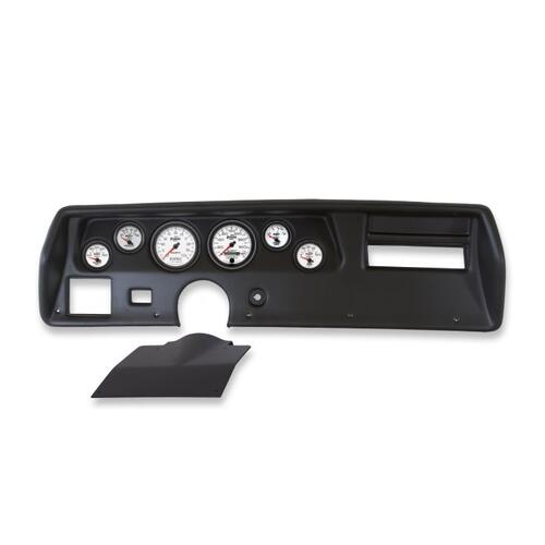 Autometer Direct Fit Dash Kit, Chevelless/Elcamino/Monte 70-72, Rpm/Mph/Fuel/Oilp/Wtmp/Bat, Phantom
