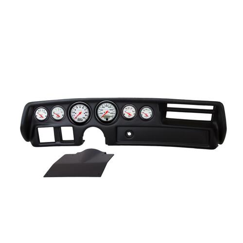Autometer Direct Fit Dash Kit, Chevelle/Elcamino/Malibu 70-72, Rpm/Mph/Fuel/Oilp/Wtmp/Volt, Phantom,