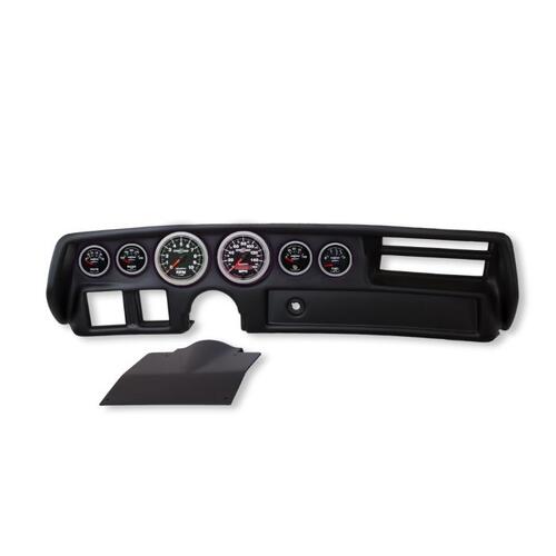 Autometer Direct Fit Dash Kit, Chevelle/Elcamino/Malibu 70-72, Rpm/Mph/Fuel/Oilp/Wtmp/Volt, Sport-Co