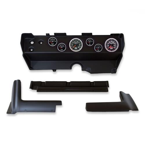 Autometer Direct Fit Dash Kit, Ebody/Cuda/Challenger 70-74, Tach/Mph/Fuel/Oilp/Wtmp/Volt, Sport-Comp