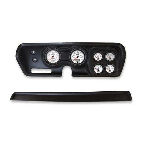 Autometer Direct Fit Dash Kit, Bbody/Chrgr/Gtx/Rdrnr/Sat 71-74, Rpm/Mph/Fuel/Oilp/Wtmp/Bat, Phantom
