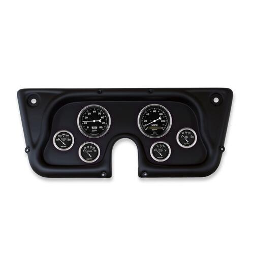 Autometer Direct Fit Dash Kit, Chevy Trk C/K/K5/Subrbn 67-72, Tach/Mph/Fuel/Oilp/Wtmp/Volt, Old Tyme