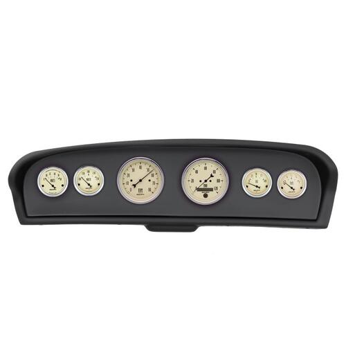 Autometer Direct Fit Dash Kit, Ford Truck 61-66, Tach/Mph/Fuel/Oilp/Wtmp/Volt, Antique Beige, Antiqu