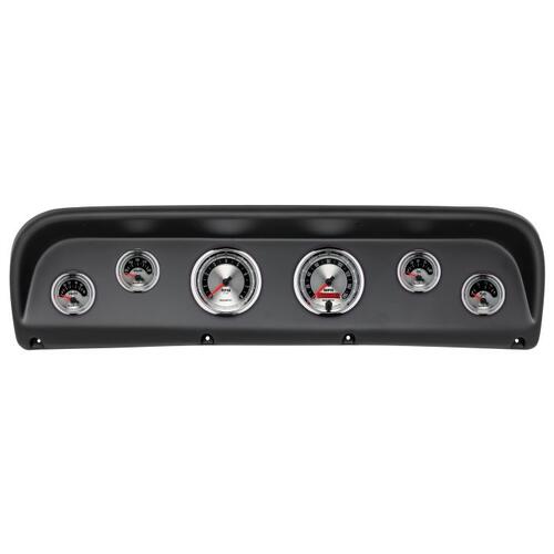 Autometer Direct Fit Dash Kit, Ford Truck 67-72, Tach/Mph/Fuel/Oilp/Wtmp/Volt, American Muscle, Amer