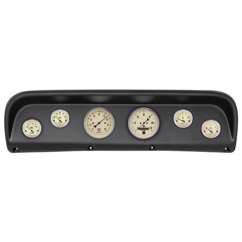 Autometer Direct Fit Dash Kit, Ford Truck 67-72, Tach/Mph/Fuel/Oilp/Wtmp/Volt, Antique Beige, Antiqu