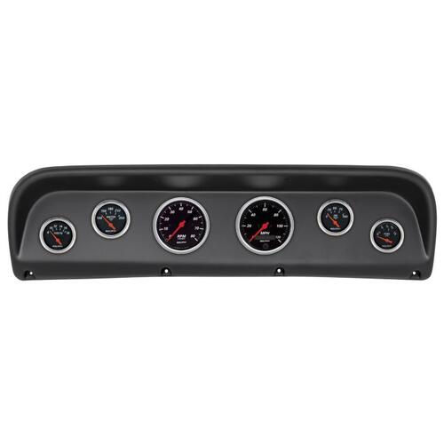 Autometer Direct Fit Dash Kit, Ford Truck 67-72, Tach/Mph/Fuel/Oilp/Wtmp/Volt, Designer Black, Desig