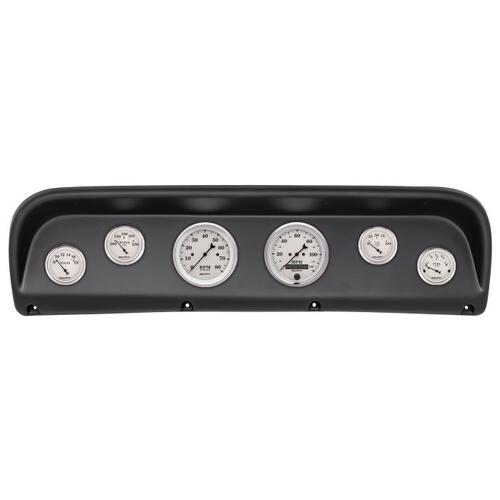 Autometer Direct Fit Dash Kit, Ford Truck 67-72, Tach/Mph/Fuel/Oilp/Wtmp/Volt, Old-Tyme White, Old-T