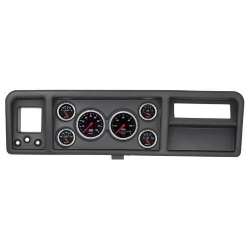 Autometer Direct Fit Dash Kit, Ford Truck 73-79, Tach/Mph/Fuel/Oilp/Wtmp/Volt, Designer Black, Desig