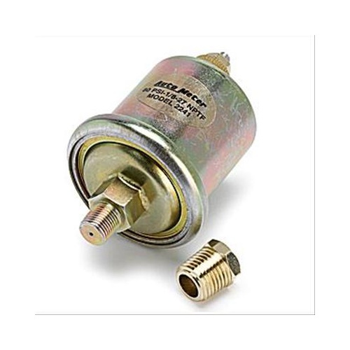 Autometer SENSOR, Oil Pressure, 0-80psi, 1/8 in. NPT MALE, FOR SHORT SWEEP Electrical