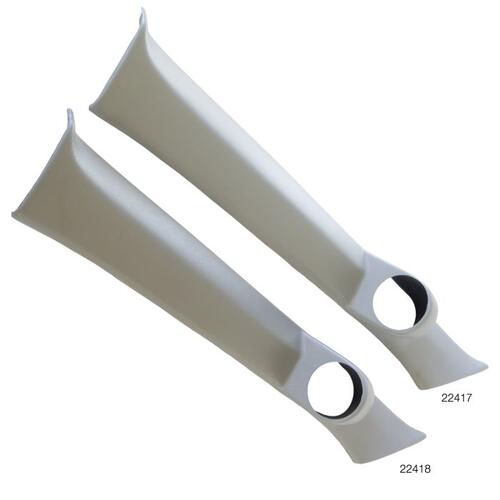 Autometer Gauge Mount, A-Pillar, Full, Sngl, 2 5/8", Lt Gray, Honda Civic (2Dr.) 92-95 Eg, Mounting