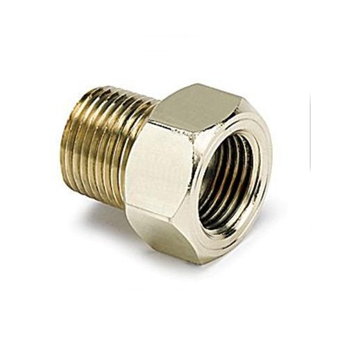 Autometer FITTING, ADAPTER, 3/8 in. NPT MALE, BRASS, FOR Mechanical, Temperature Gauge