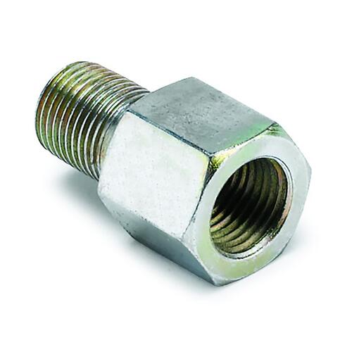 Autometer Fitting, Adapter, Metric, 1/8" Bspt Male To 1/8" Nptf Female, Brass, Accessories