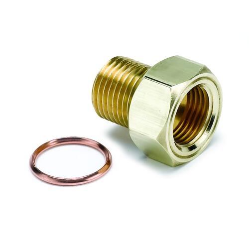 Autometer Fitting, Adapter, M16X1.5 Male, Brass, For Mech. Temp. Gauge, Accessories