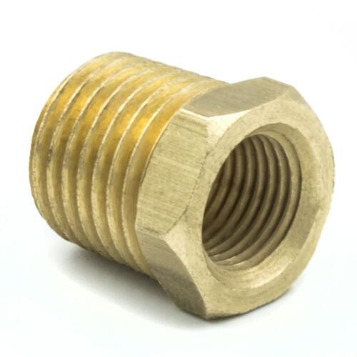 Autometer Fitting, Adapter, 1/4" Npt Male, 1/8" Npt Female, Brass, Accessories