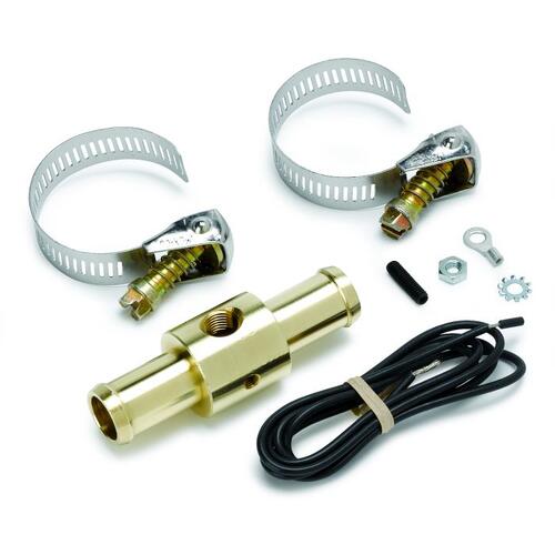 Autometer Fitting, Adapter, Heater Hose, 5/8", 1/8" Nptf Female, Brass, Accessories