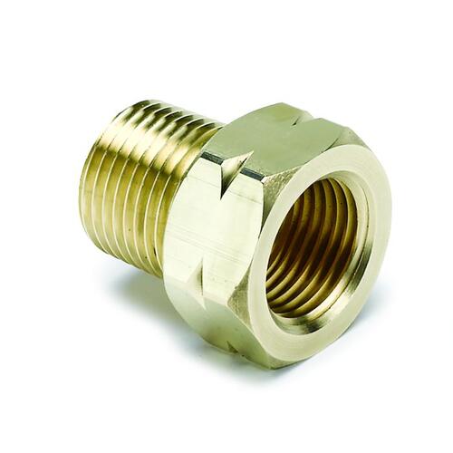 Autometer Fitting, Adapter, 3/8" Npt Male, Brass, For Auto Gage Mech. Temp. , Accessories Ag