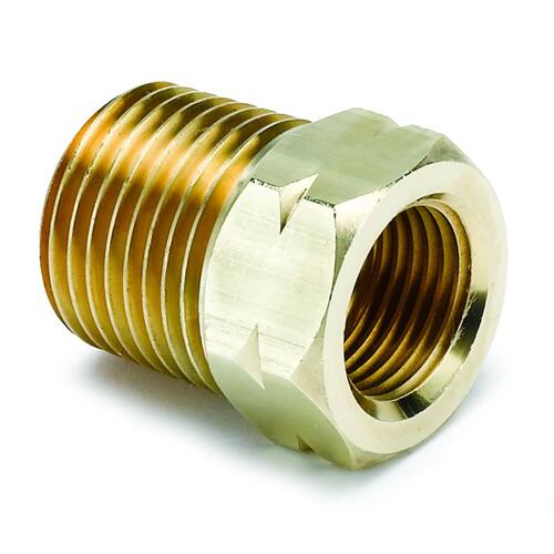 Autometer Fitting, Adapter, 1/2" Npt Male, Brass, For Auto Gage Mech. Temp. , Accessories Ag