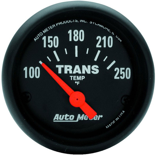 Autometer Gauge, Z-Series, Transmission Temperature, 2 1/16 in., 100-250 Degrees F, Electrical, Each