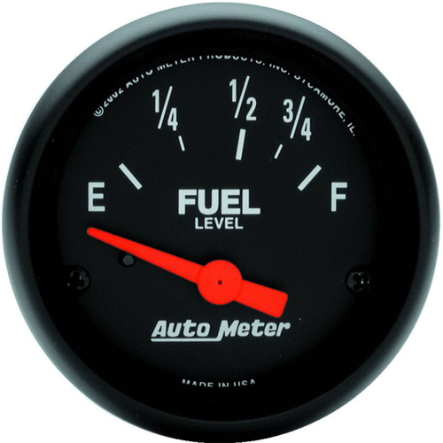 Autometer Gauge, Z-Series, Fuel Level, 2 1/16 in., 73-10 Ohms, Electrical, Analog, Each