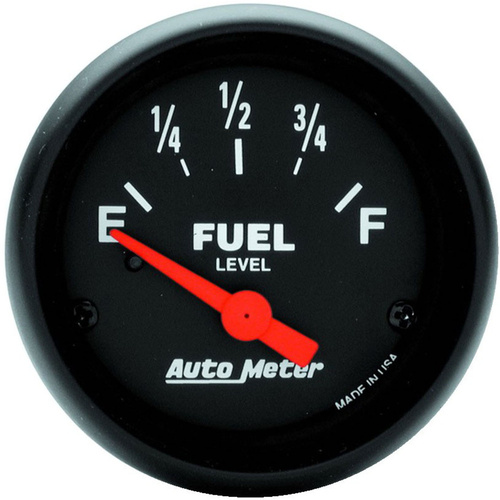 Autometer Gauge, Z-Series, Fuel Level, 2 1/16 in., 240-33 Ohms, Electrical, Analog, Each