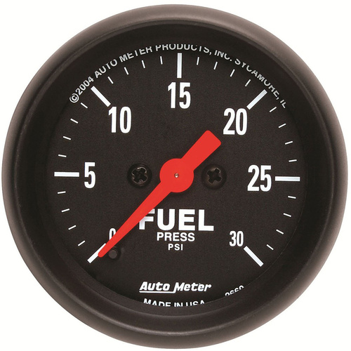 Autometer Gauge, Z-Series, Fuel Pressure, 2 1/16 in., 30psi, Digital Stepper Motor, Analog, Each
