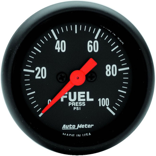 Autometer Gauge, Z-Series, Fuel Pressure, 2 1/16 in., 100psi, Digital Stepper Motor, Analog, Each