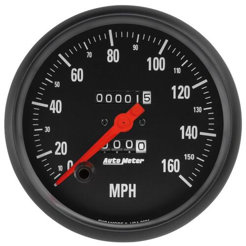 Autometer Gauge, Speedometer, 5", 160Mph, Mechanical, Z-Series, Z-Series