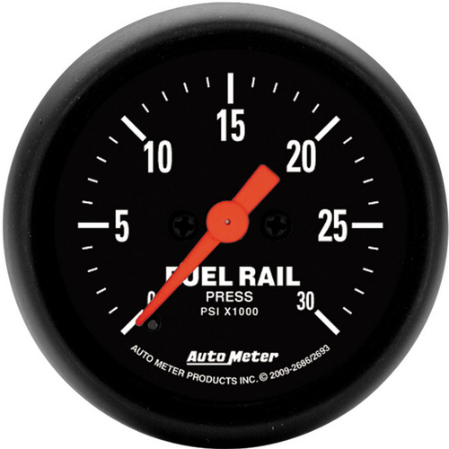 Autometer Gauge, Z-Series, RAIL PRESSURE (RAM 6.7L), 2 1/16 in., 30Kpsi, Digital Stepper Motor,