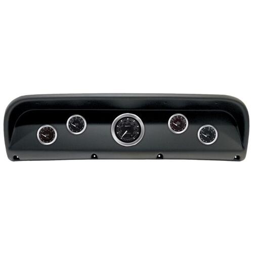 Autometer Direct Fit Dash Kit, (3 3/8" X1, 2 1/16" X4), Ford Truck 67-72, Chrono, Chrono