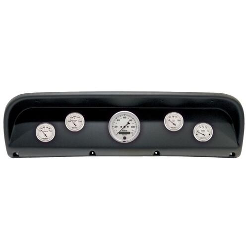 Autometer Direct Fit Dash Kit, (3 3/8" X1, 2 1/16" X4), Ford Truck 67-72, Old-Tyme White, Old-Tyme W