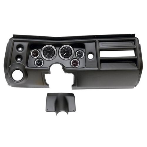 Autometer Direct Fit Dash Kit, (3 3/8" X2, 2 1/16" X4), Chevy Chevelle Vent 68, Chrono, Chrono