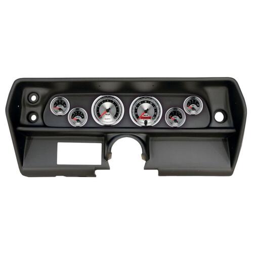 Autometer Direct Fit Dash Kit, (3 3/8" X2, 2 1/16" X4), Chevy Nova 68, American Muscle, American Mus