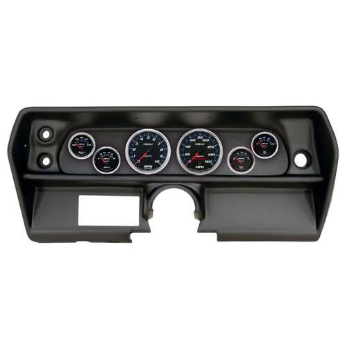 Autometer Direct Fit Dash Kit, (3 3/8" X2, 2 1/16" X4), Chevy Nova 68, Cobalt, Cobalt