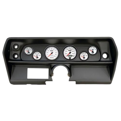 Autometer Direct Fit Dash Kit, (3 3/8" X2, 2 1/16" X4), Chevy Nova 68, Phantom Ii, Phantom Ii