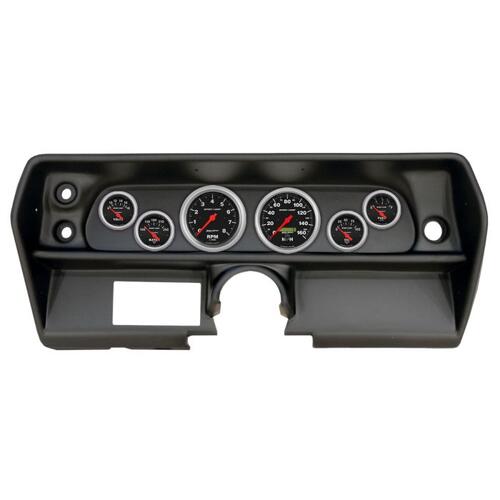 Autometer Direct Fit Dash Kit, (3 3/8" X2, 2 1/16" X4), Chevy Nova 68, Sport-Comp, Sport-Comp