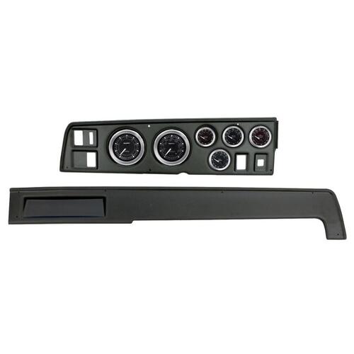 Autometer Direct Fit Dash Kit, (3 3/8" X2, 2 1/16" X4), Dodge Charger 68-70, Chrono, Chrono