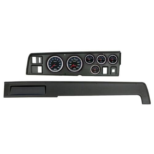 Autometer Direct Fit Dash Kit, (3 3/8" X2, 2 1/16" X4), Dodge Charger 68-70, Cobalt, Cobalt