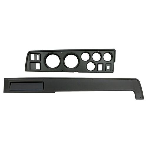 Autometer Gauge Mount, Direct Fit, (3 3/8" X2, 2 1/16" X4), Dodge Charger 68-70, Mounting Solutions