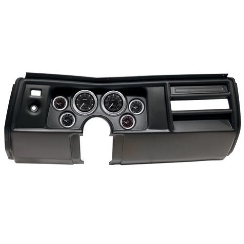 Autometer Direct Fit Dash Kit, (3 3/8" X2, 2 1/16" X4), Chevy Chevelle No Vent 69, Chrono, Chrono