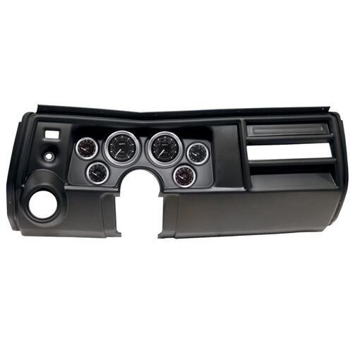 Autometer Direct Fit Dash Kit, (3 3/8" X2, 2 1/16" X4), Chevy Chevelle Vent 69, Chrono, Chrono