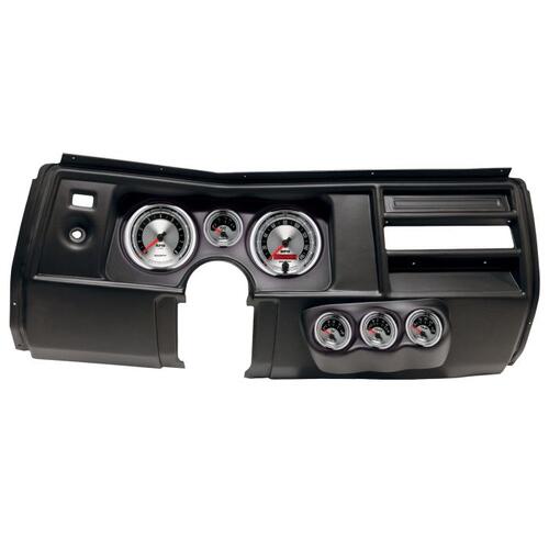 Autometer Direct Fit Dash Kit, (5" X2, 2 1/16" X4), Chevy Chevelle No Vent 69, American Muscle, Amer