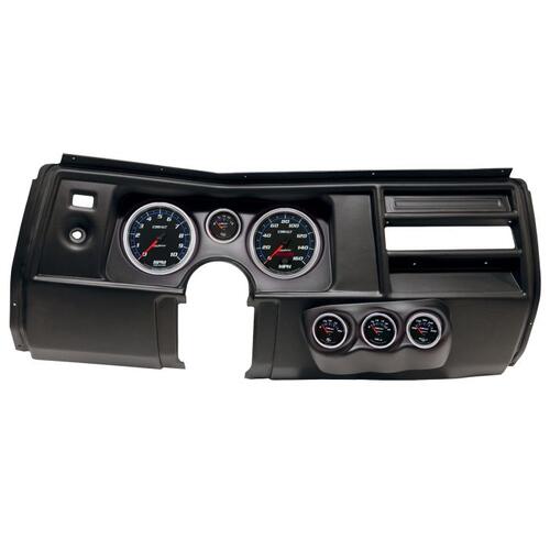 Autometer Direct Fit Dash Kit, (5" X2, 2 1/16" X4), Chevy Chevelle No Vent 69, Cobalt, Cobalt