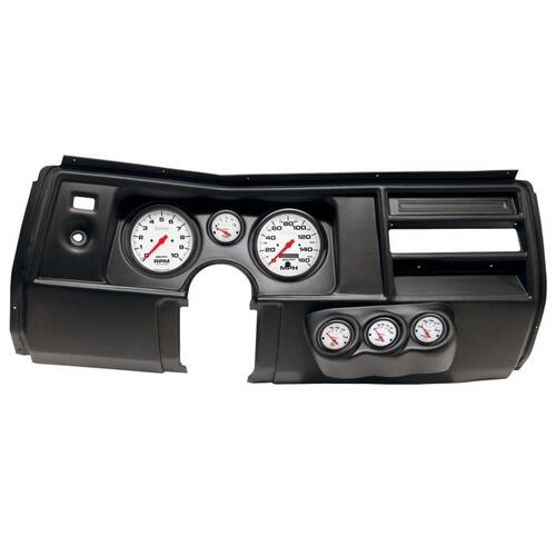 Autometer Direct Fit Dash Kit, (5" X2, 2 1/16" X4), Chevy Chevelle No Vent 69, Phantom, Phantom