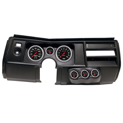 Autometer Direct Fit Dash Kit, (5" X2, 2 1/16" X4), Chevy Chevelle No Vent 69, Sport-Comp, Sport-Com