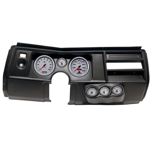 Autometer Direct Fit Dash Kit, (5" X2, 2 1/16" X4), Chevy Chevelle No Vent 69, Ultra-Lite Ii, Ultra-