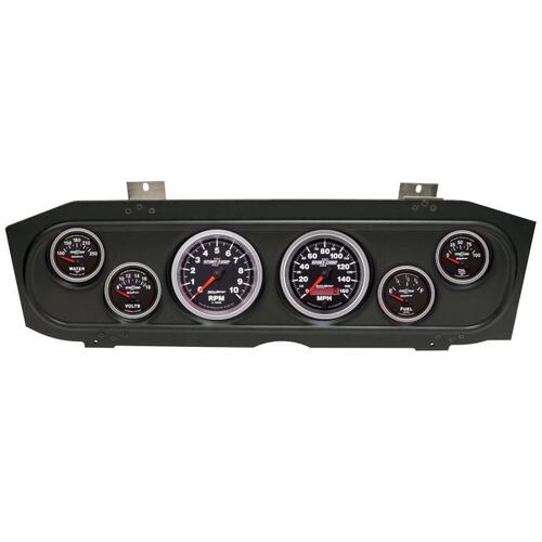 Autometer Direct Fit Dash Kit, (3 3/8" X2, 2 1/16" X4), Merc Cougar 69-70, Sport-Comp Ii, Sport-Comp