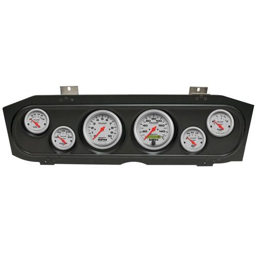 Autometer Direct Fit Dash Kit, (3 3/8" X2, 2 1/16" X4), Merc Cougar 69-70, Ultra-Lite, Ultra-Lite