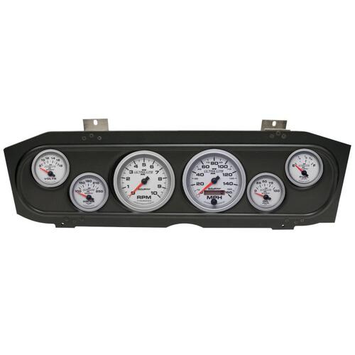Autometer Direct Fit Dash Kit, (3 3/8" X2, 2 1/16" X4), Merc Cougar 69-70, Ultra-Lite Ii, Ultra-Lite
