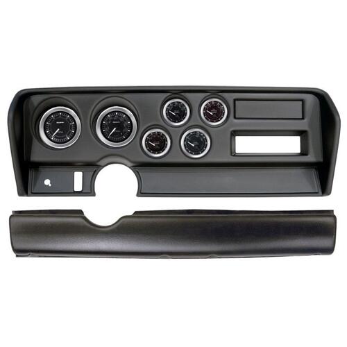 Autometer Direct Fit Dash Kit, (3 3/8" X2, 2 1/16" X4), Pontiac Gto No Ac 70-72, Chrono, Chrono